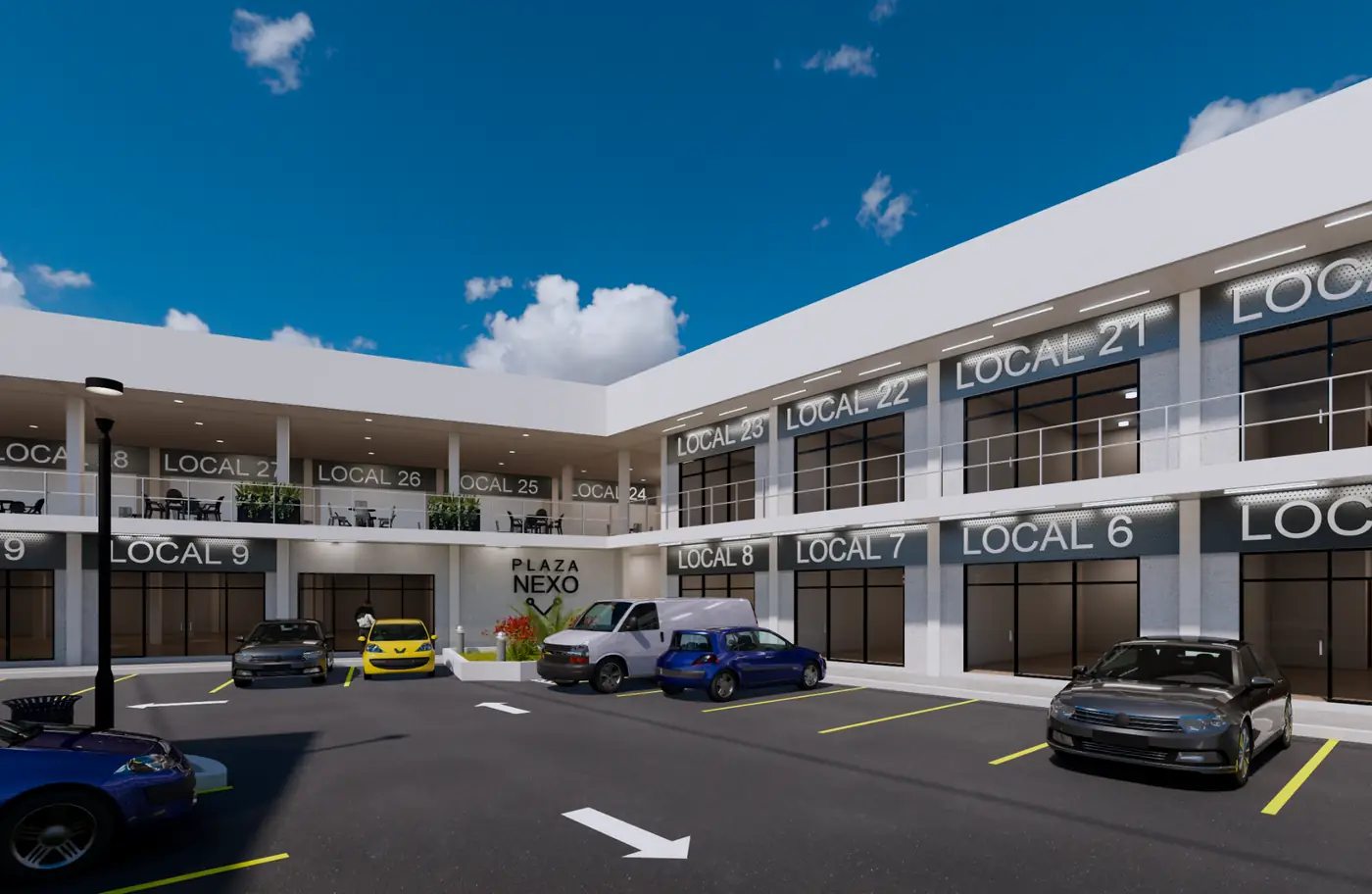 Vista interior del acceso principal